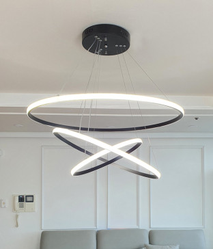 프롤 3단 (블랙) 거실전등 아파트거실등