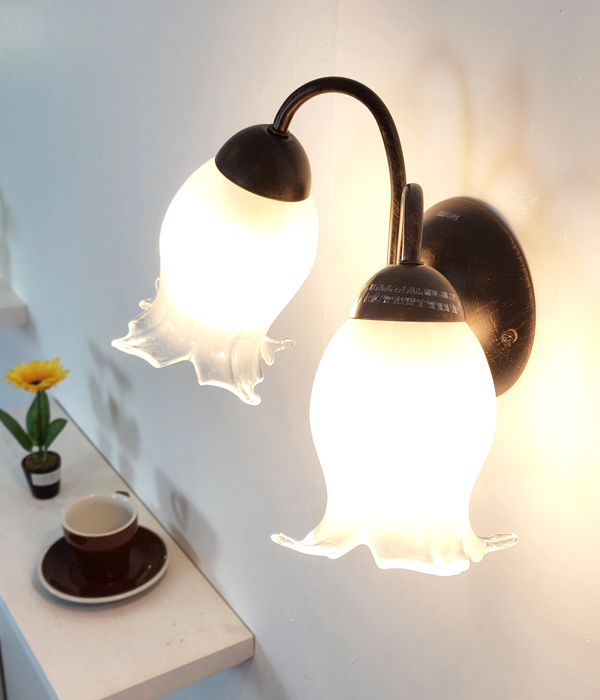 멜로이 2등 LED벽조명 벽전등 벽부착등