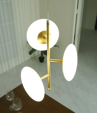 글로리 식탁3등 식탁등LED[골드/30W]